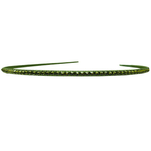 Jannuzzi Swarovski Crystal Embellished Green Headband 
