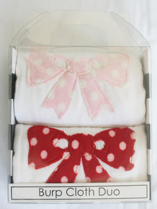 Burp Duo - Big Polka Dot Bow