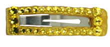 Load image into Gallery viewer, Jannuzzi Swarovski Crystal 2&quot; Yellow Barrette
