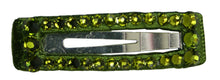 Load image into Gallery viewer, Jannuzzi Swarovski Crystal 2&quot; Olive Barrette
