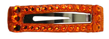 Load image into Gallery viewer, Jannuzzi Swarovski Crystal 2&quot; Orange Barrette

