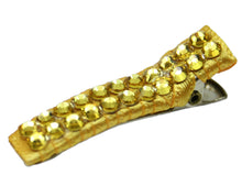 Load image into Gallery viewer, Jannuzzi Swarovski Crystal Yellow Barrette 
