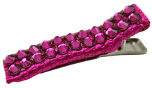Load image into Gallery viewer, Jannuzzi Swarovski Crystal Fuchsia Barrette 
