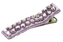 Load image into Gallery viewer, Jannuzzi Swarovski Crystal Lavendar Barrette 
