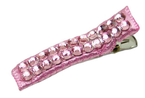Jannuzzi Swarovski Crystal Light Pink Barrette 
