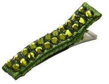 Load image into Gallery viewer, Jannuzzi Swarovski Crystal Olive Barrette 
