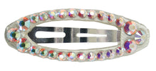 Load image into Gallery viewer, Jannuzzi Swarovski Oval Snap Ivory Barrette 
