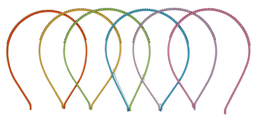 Jannuzzi Swarovski Crystal Embellished Headband Red, Yellow, Green, Blue, Purple, Pink