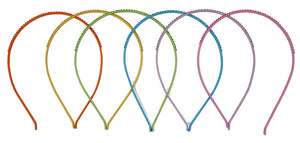 Jannuzzi Swarovski Crystal Embellished Headband Red, Yellow, Green, Blue, Purple, Pink