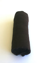 Load image into Gallery viewer, 100% Cotton Muslin Swaddle Black Blanket
