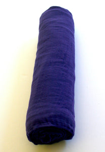 100% Cotton Muslin Swaddle Purple Blanket